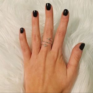Silver Arrowhead Wrap Around Ring